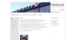 Desktop Screenshot of oertli.ch